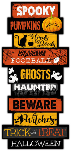 Fan Creations Home Decor Los Angeles Chargers Halloween Celebration Stack