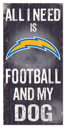 Fan Creations 6x12 Sign Los Angeles Chargers My Dog 6x12 Sign