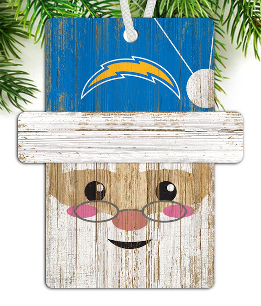 Fan Creations Holiday Decor Los Angeles Chargers Santa Ornament