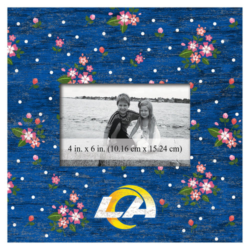 Fan Creations 10x10 Frame Los Angeles Rams Floral 10x10 Frame