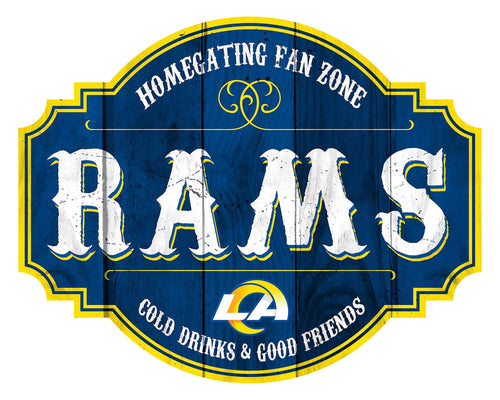 Fan Creations Home Decor Los Angeles Rams Homegating Tavern 24in Sign