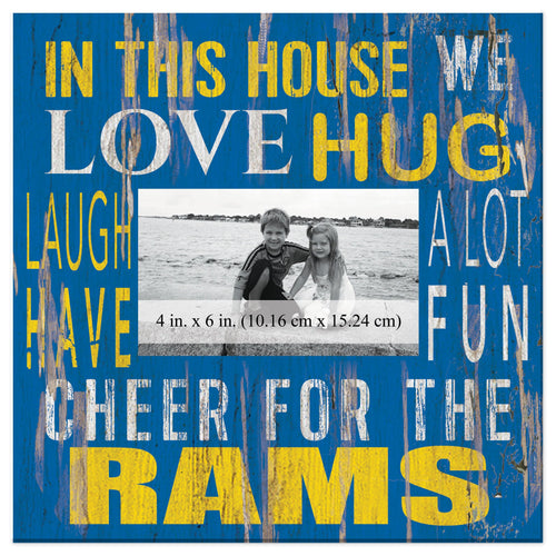 Fan Creations Home Decor Los Angeles Rams  In This House 10x10 Frame