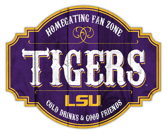 Fan Creations Home Decor LSU Homegating Tavern 12in Sign