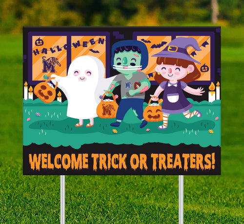 Fan Creations Yard sign Memphis Welcome Trick or Treaters Yard Sign