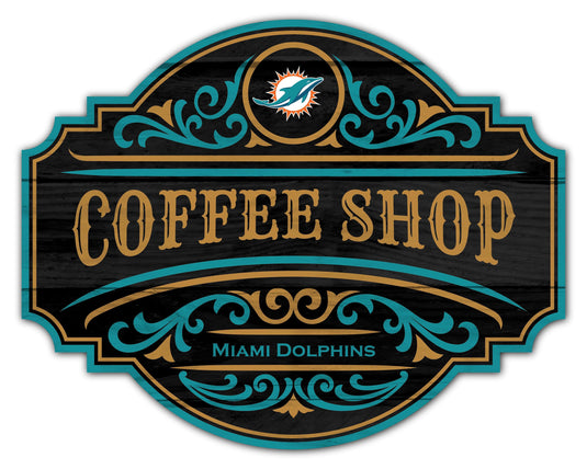 Fan Creations Home Decor Miami Dolphins Coffee Tavern Sign 24in