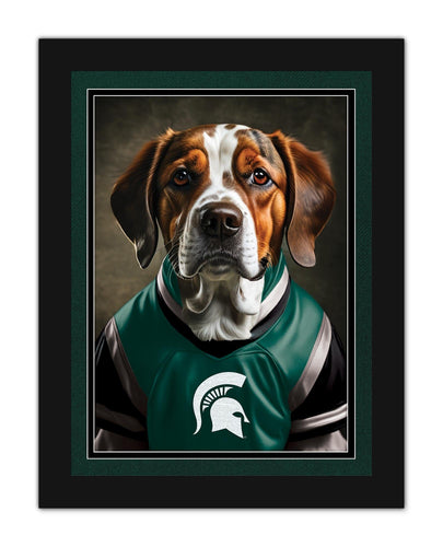 Fan Creations Wall Decor Michigan State Dog in Team Jersey 12x16