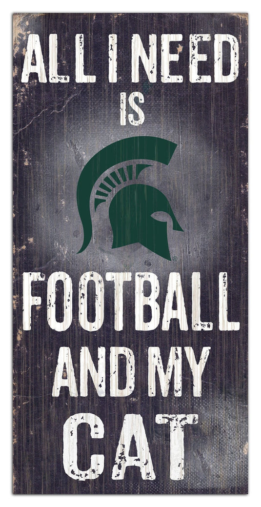 Fan Creations 6x12 Sign Michigan State My Cat 6x12 Sign