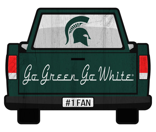 Fan Creations Home Decor Michigan State Slogan Truck Back Vintage 12in