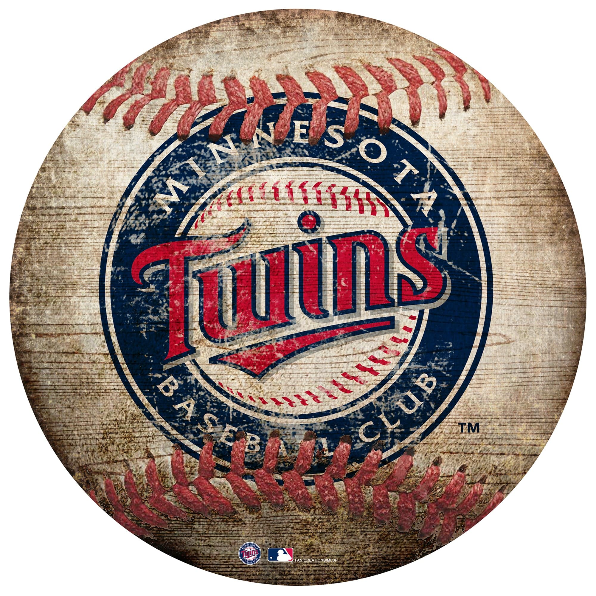 Minnesota Twins 12in Baseball Shaped Sign – Fan Creations GA