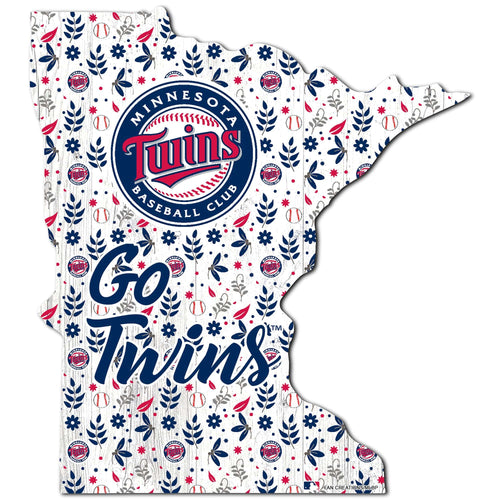 Fan Creations Wall Decor Minnesota Twins State Sign 24in