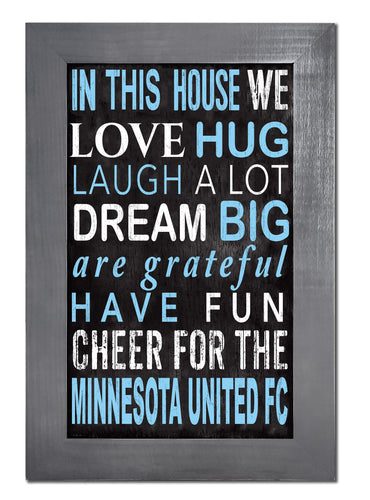 Fan Creations Home Decor Minnesota United FC   Color In This House 11x19 Framed