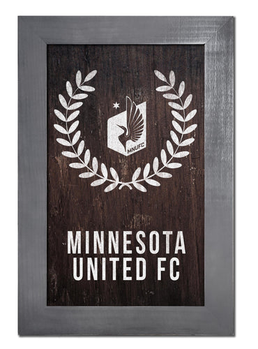 Fan Creations Home Decor Minnesota United FC   Laurel Wreath 11x19