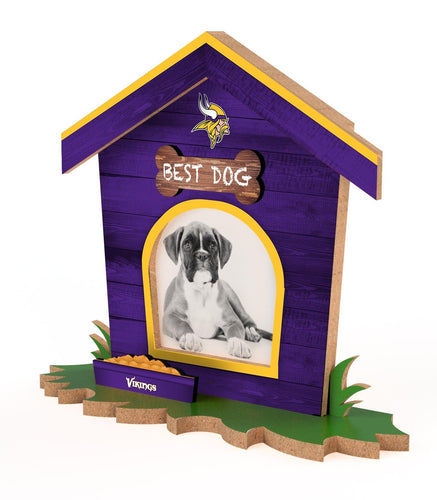 Fan Creations Home Decor Minnesota Vikings Dog House Frame