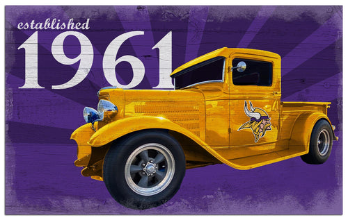 Fan Creations Home Decor Minnesota Vikings  Established Truck 11x19