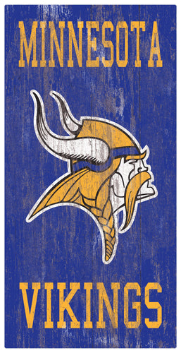 Fan Creations Home Decor Minnesota Vikings Heritage Logo W/ Team Name 6x12