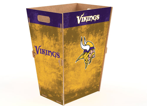 Fan Creations Minnesota Vikings Team Color Trash Bin
