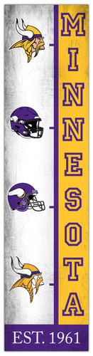 Fan Creations Home Decor Minnesota Vikings Team Logo Progression 6x24