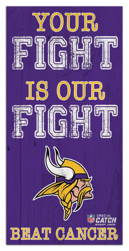 Fan Creations Home Decor Minnesota Vikings Your Fight Is Our Fight 6x12