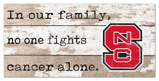 Fan Creations Home Decor NC State No One Fights Alone 6x12