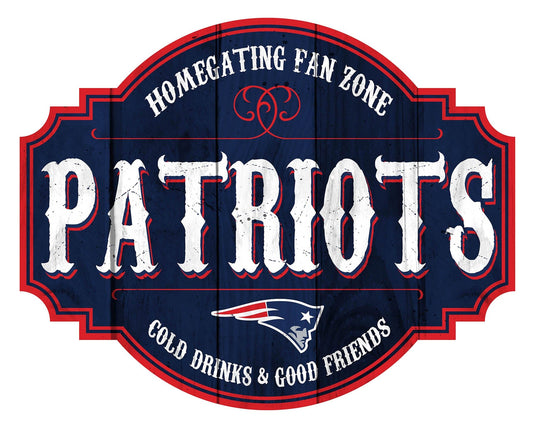 Fan Creations Home Decor New England Patriots Homegating Tavern 12in Sign