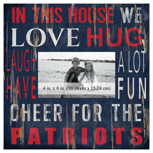Fan Creations Home Decor New England Patriots  In This House 10x10 Frame