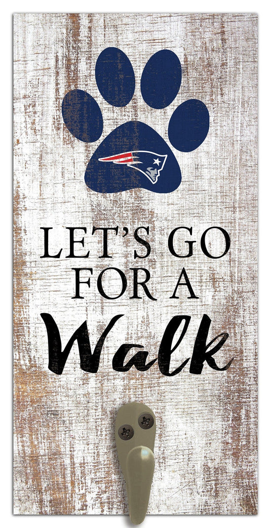 Fan Creations 6x12 Sign New England Patriots Leash Holder 6x12 Sign