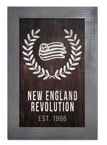 Fan Creations Home Decor New England Revolution   Laurel Wreath 11x19