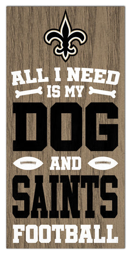 Fan Creations Home Decor New Orleans Saints All I Need Is My Dog & Football