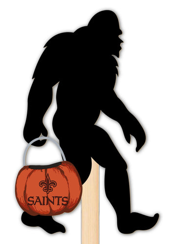 Fan Creations Yard Sign New Orleans Saints Big Foot Halloween Yard Stake