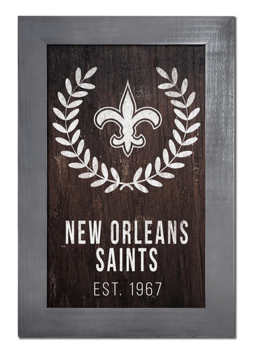 Fan Creations Home Decor New Orleans Saints   Laurel Wreath 11x19