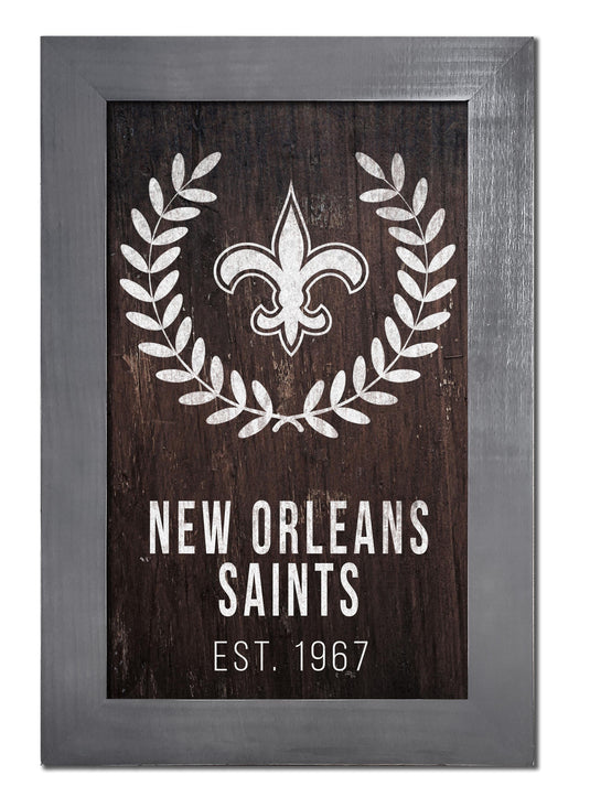 Fan Creations Home Decor New Orleans Saints   Laurel Wreath 11x19