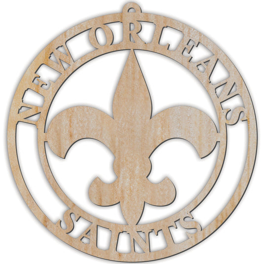 Fan Creations Holiday Home Decor New Orleans Saints Luan Logo Cutout Ornament