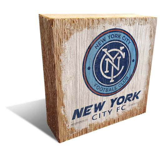 Fan Creations Desktop Stand New York City FC Team Logo Block