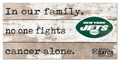 Fan Creations Home Decor New York Jets No One Fights Alone 6x12