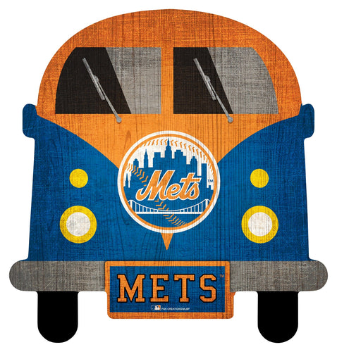 Fan Creations Wall Decor New York Mets 12in  Baseball Shaped Sign