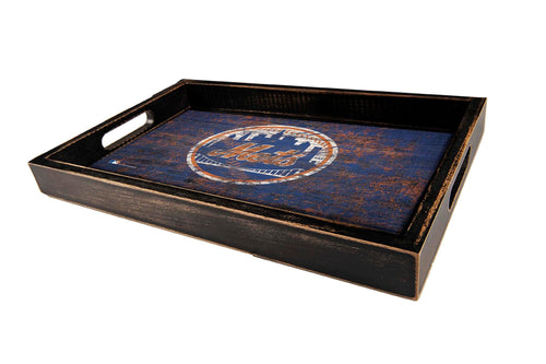 Fan Creations Home Decor New York Mets  Distressed Team Tray With Team Colors