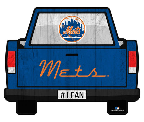 Fan Creations Home Decor New York Mets Slogan Truck Back Vintage 12in