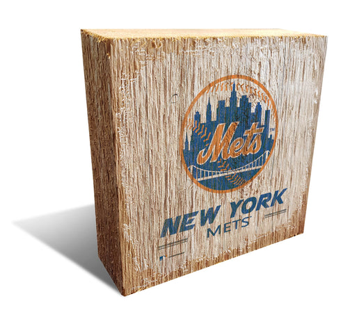 Fan Creations Desktop Stand New York Mets Team Logo Block