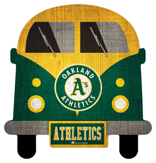 Fan Creations Wall Decor Oakland Athletics 12in Team Bus Sign