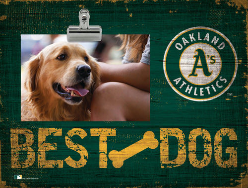 Fan Creations Desktop Stand Oakland Athletics Best Dog Clip Frame