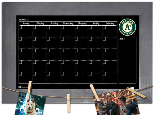 Fan Creations Home Decor Oakland Athletics   Monthly Chalkboard With Frame & Clothespins