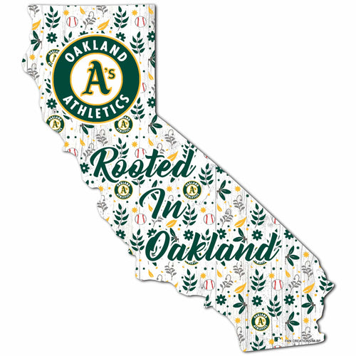 Fan Creations Wall Decor Oakland Athletics State Sign 24in