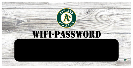 Fan Creations 6x12 Horizontal Oakland Athletics Wifi Password 6x12 Sign