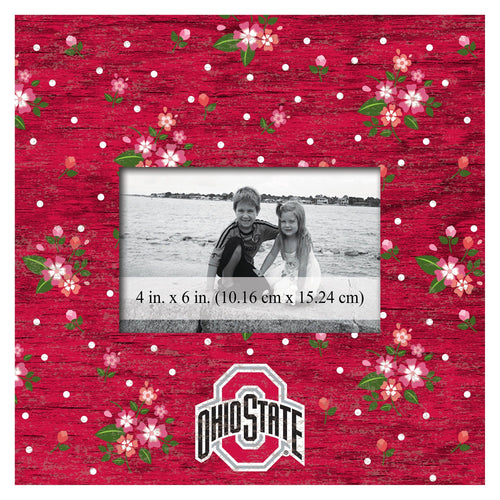Fan Creations 10x10 Frame Ohio State Floral 10x10 Frame