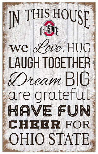 Fan Creations Home Decor Ohio State University  In This House 11x19