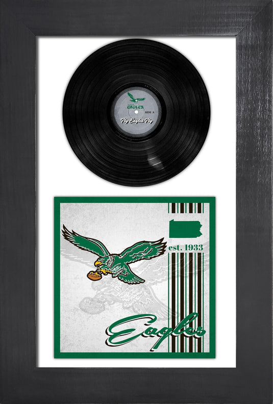 Fan Creations Home Decor Philadelphia Eagles   3 Piece Classic Album & Vinyl In Frame