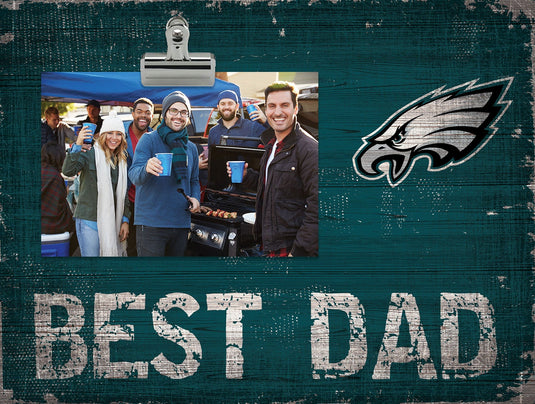 Fan Creations Desktop Stand Philadelphia Eagles Best Dad Clip Frame
