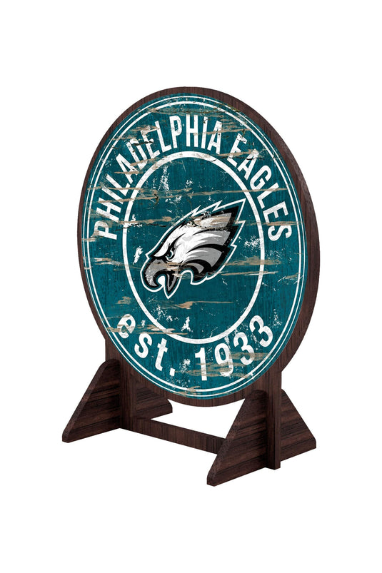 Fan Creations Desktop Stand Philadelphia Eagles Desktop Circle Logo Stand