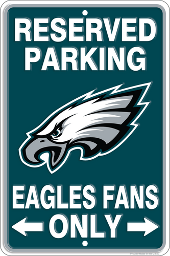 Fan Creations Wall Decor Philadelphia Eagles Reserved Parking Metal 12x18in