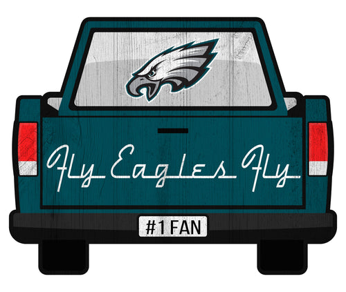 Fan Creations Home Decor Philadelphia Eagles Slogan Truck Back Vintage 12in